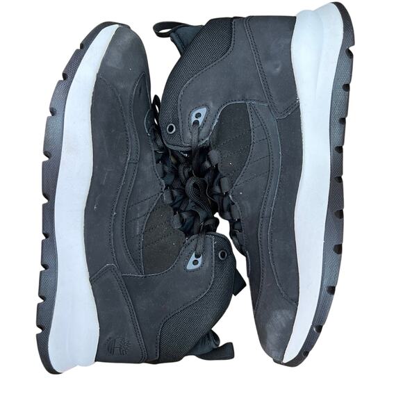 Timberland Boroughs Project Men Nubuck Waterproof Black Mid Boots - Size 10.5 - Picture 1 of 7